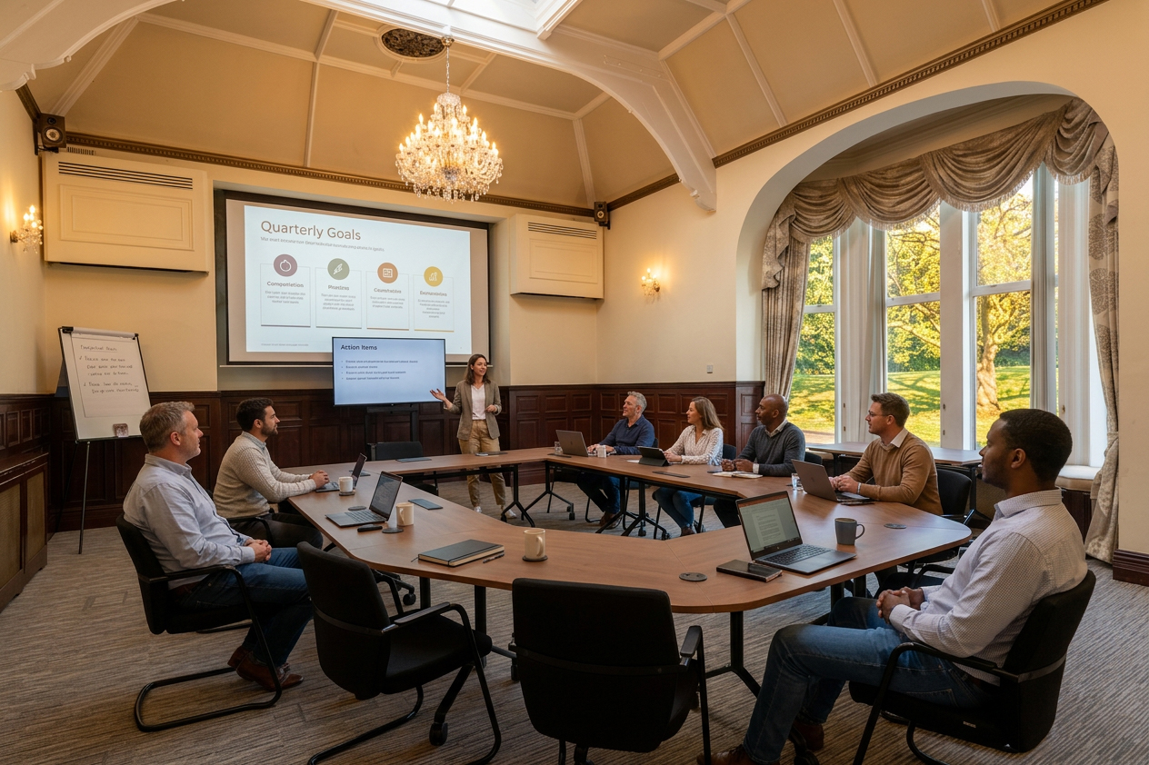 Capenor suite. Large meeting room for hire at Robert Denholm House